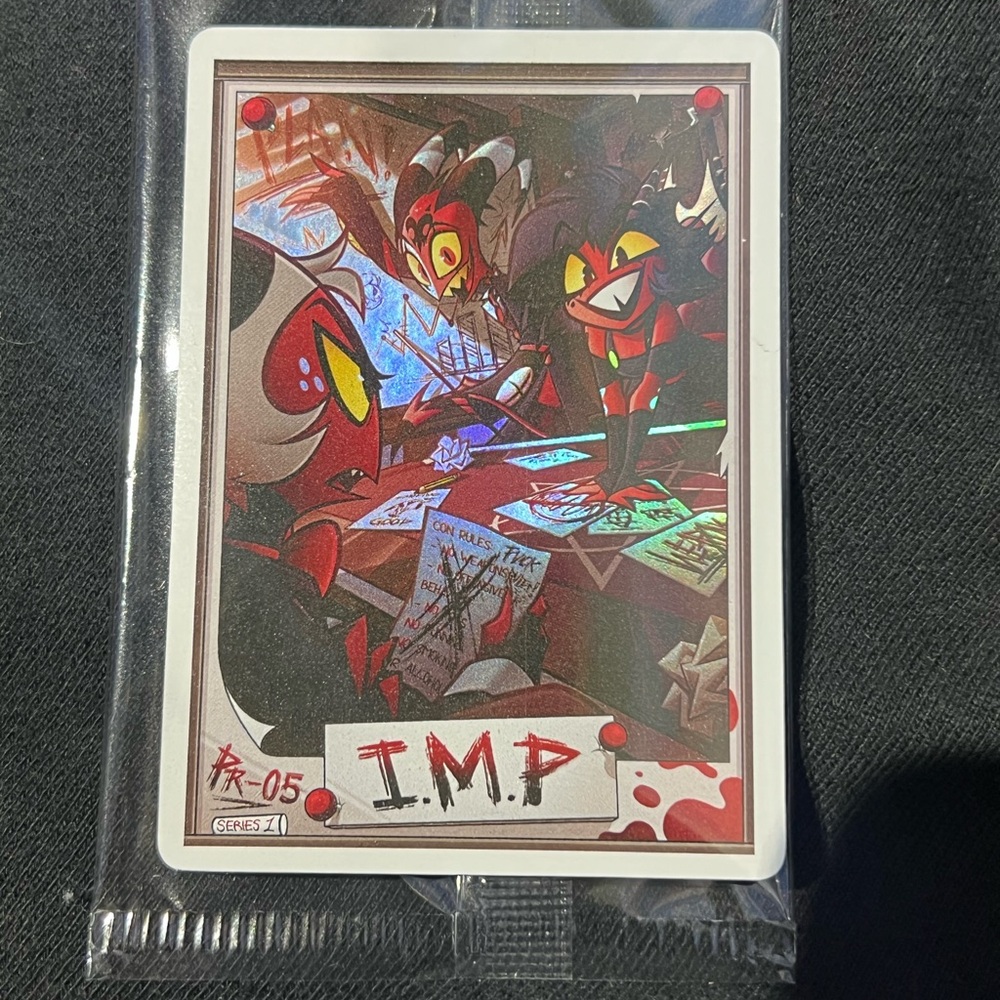 SDCC 2026 Helluva Boss Exclusive IMP Holo Promo Card Hazbin Hotel